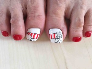 リサラーソンのペディキュア