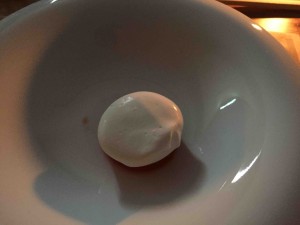 デザート「雪下人参のムース」