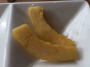 （番外編）ここでも糸ウリに出会いました！からし漬け。お漬けものにしてもおいしいんだなー。