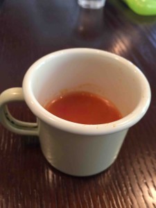 キッズメニューのスープはぬるめで出してくれるので、すぐに飲ませられて◎
