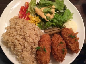 大粒カキフライ定食１０００円