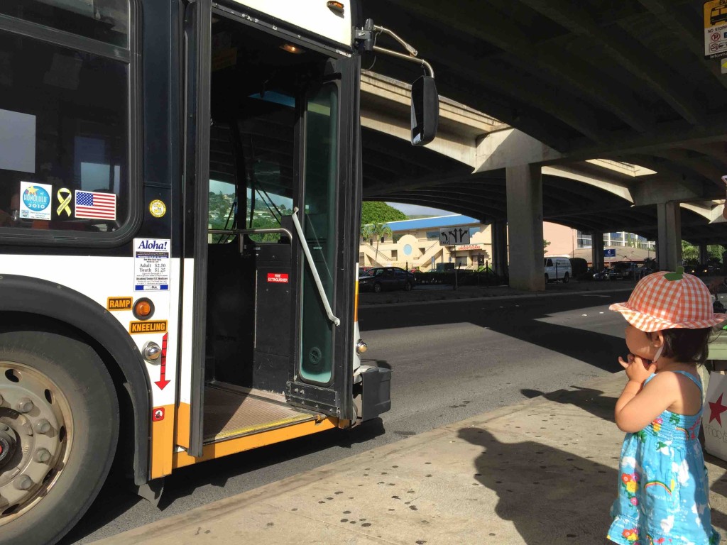 路線バスも結構通ってる。