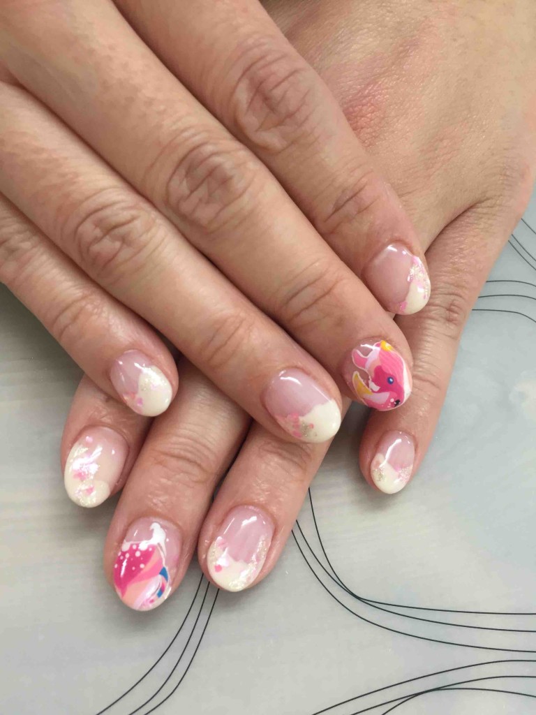 サイ桜ネイル