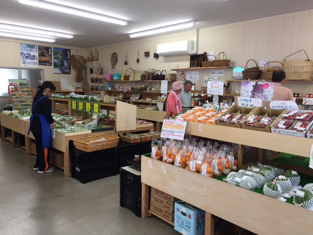 物産館には地元の野菜がたくさん。しかも安い！買い出しするなら、ここ。でも妻有ポークはなかった・・・。