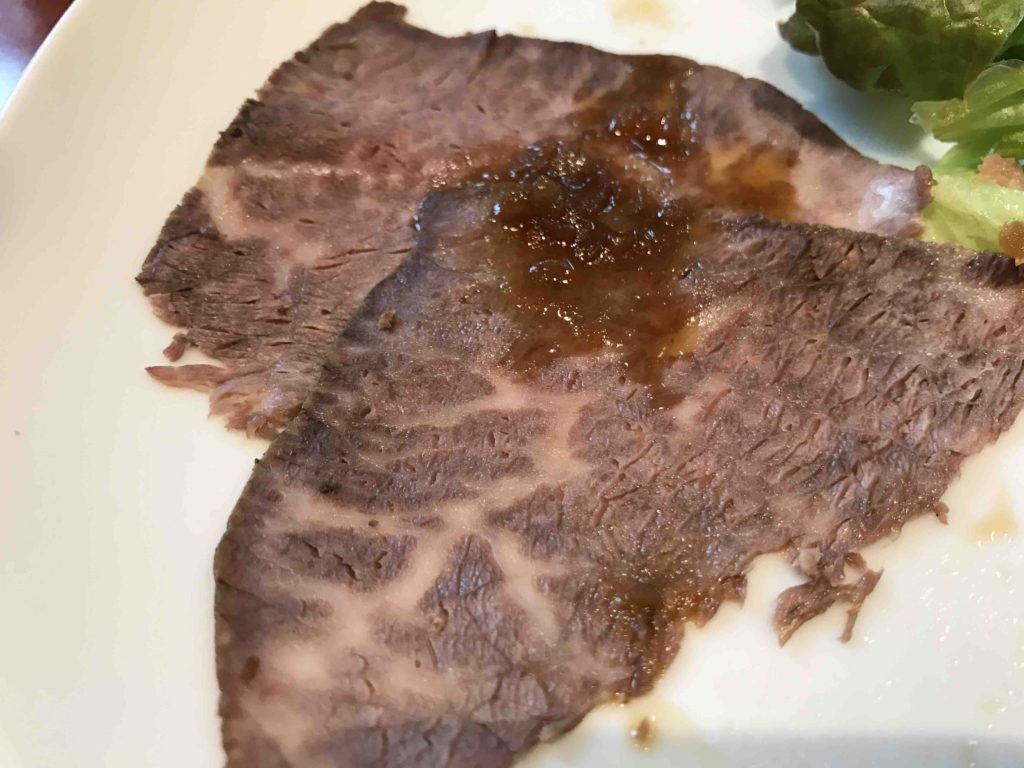 ローストビーフは引換券で一人２枚